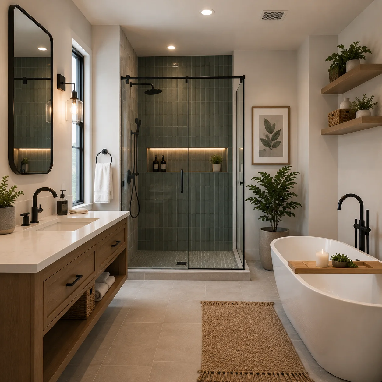 Luxury bathroom remodeling project